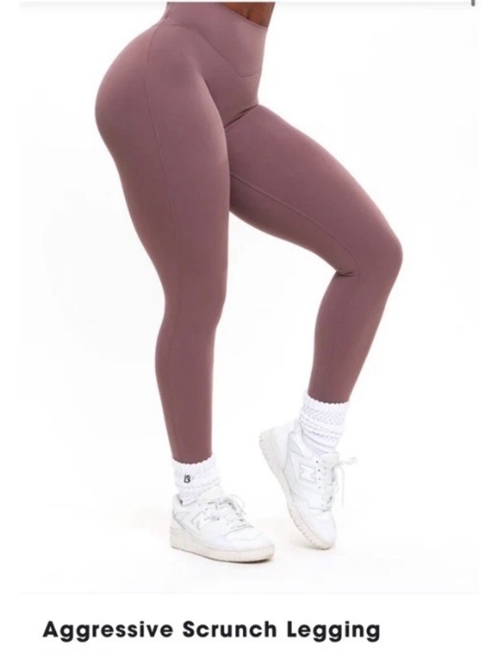 Buffbunny Collection Aggressive Scrunch Leggings in Mocha Berry
Size XL
